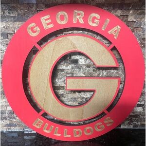 Georgia Bulldogs Wooden Sign